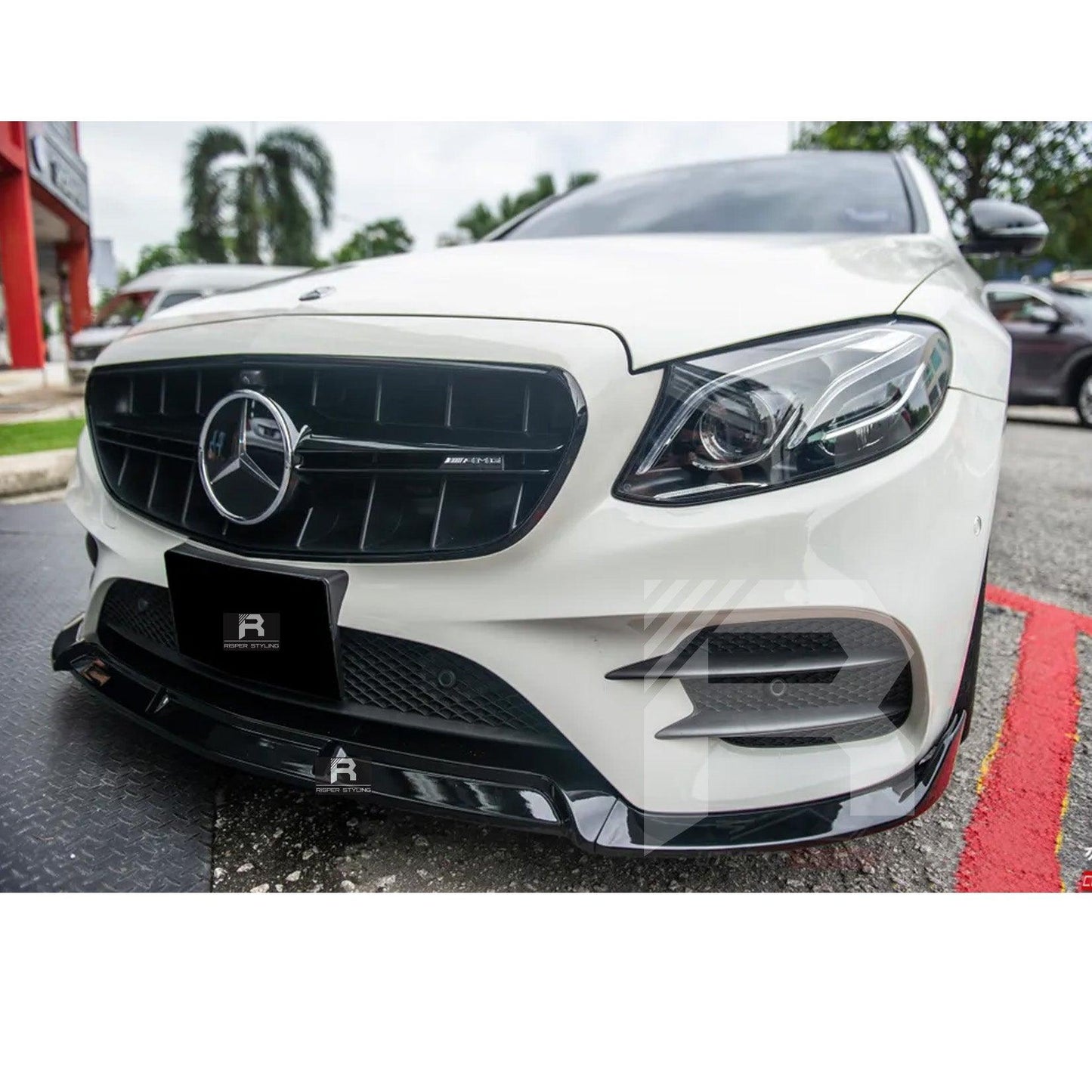 Mercedes E-Class 'E63S AMG Brabus' W213 2016-2020 Gloss Black Front Splitter Lip - TMC Motorsport