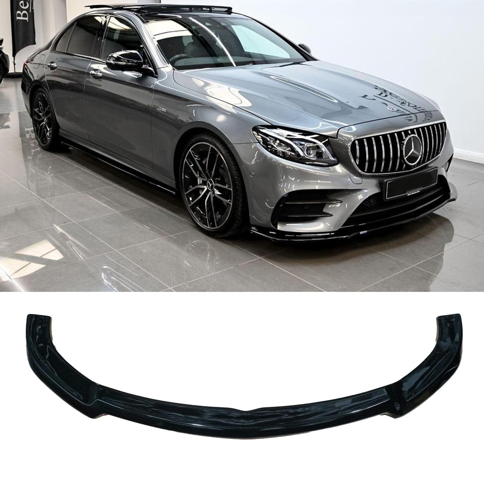 Mercedes E-Class W213 (C238) AMG-LINE / E53 AMG 2017-2020 - Gloss Black Risper Front Splitter - TMC Motorsport
