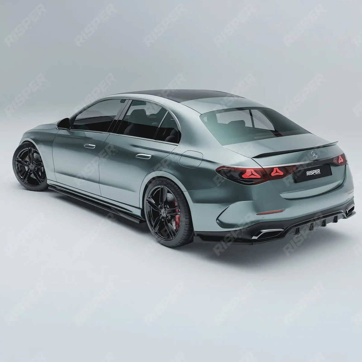 Side Skirt Splitters In Gloss Black For Mercedes E Class W214 2024+