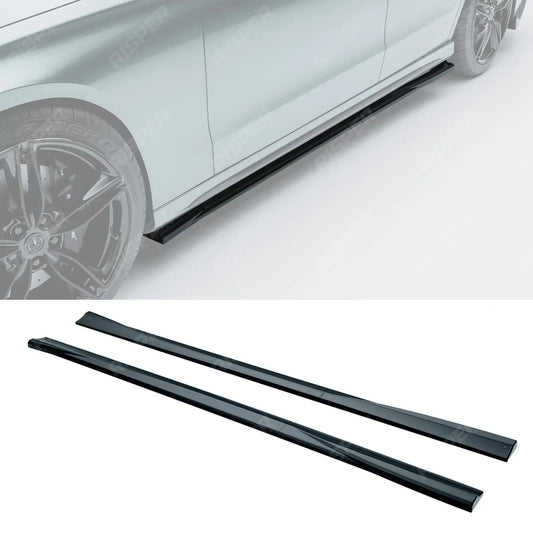 Side Skirt Splitters In Gloss Black For Mercedes E Class W214 2024+
