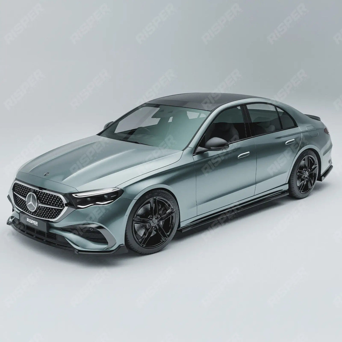 Side Skirt Splitters In Gloss Black For Mercedes E Class W214 2024+