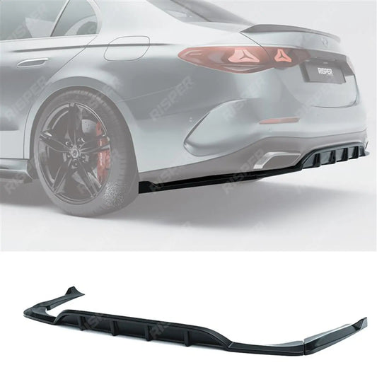 Mercedes E Class W214 AMG Line 2024+ Rear Diffuser With Corner Splitters