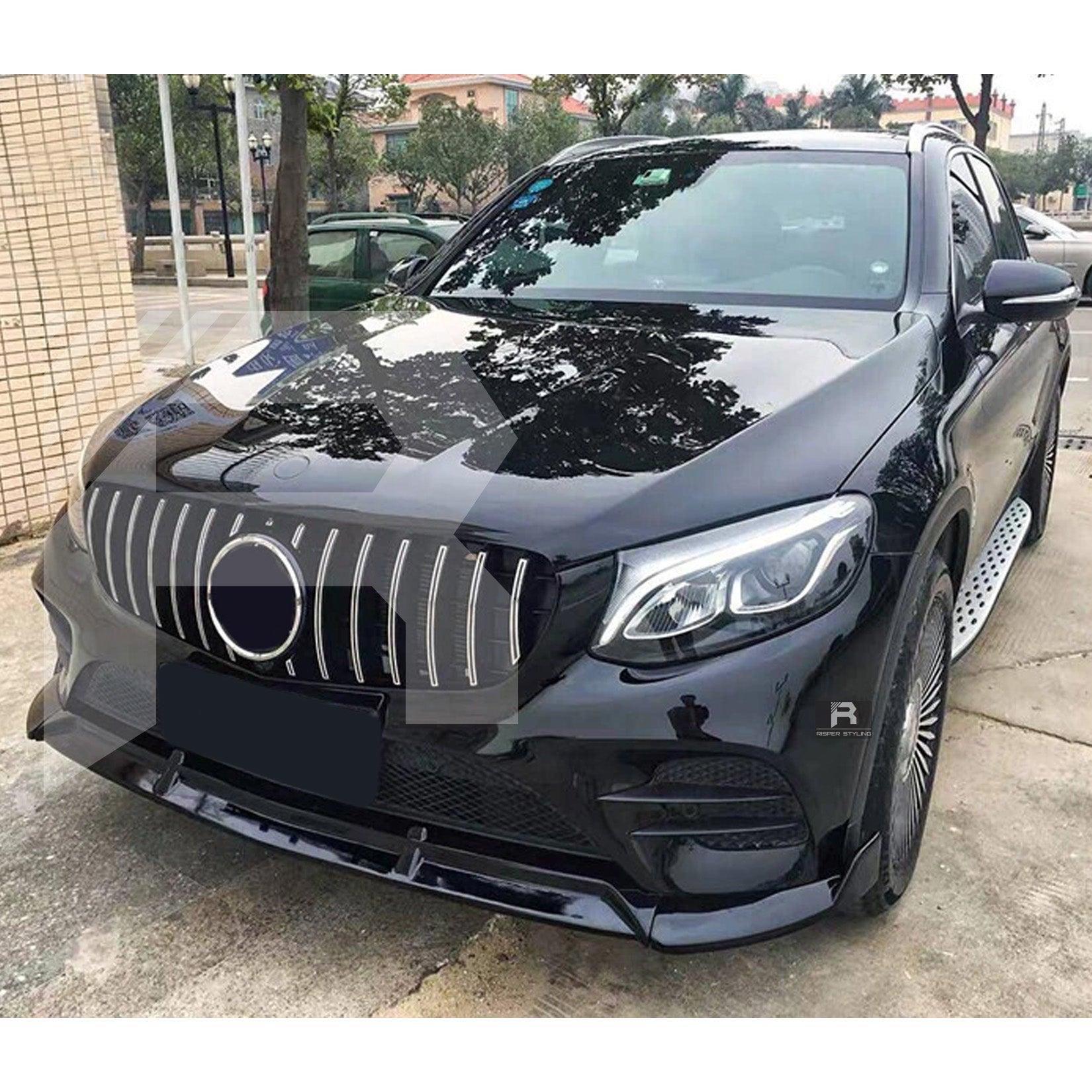 Mercedes GLC 2016-2019 C253/X253 - Gloss Black 'AMG Brabus Style' Front Splitter Lip - TMC Motorsport
