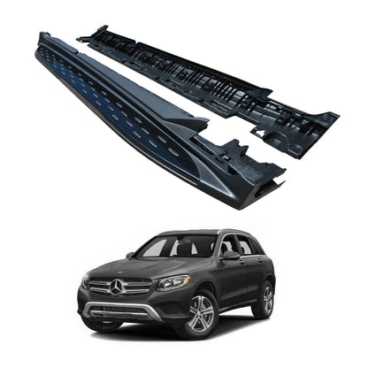 Mercedes GLC X253 2015-2022 - OE Style Integrated Side Steps Running Boards In Gloss Black - TMC Motorsport