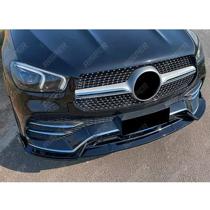 Mercedes GLE W167 C167 2019-2023 AMG Line Pre Facelift Front Splitter In Gloss Black