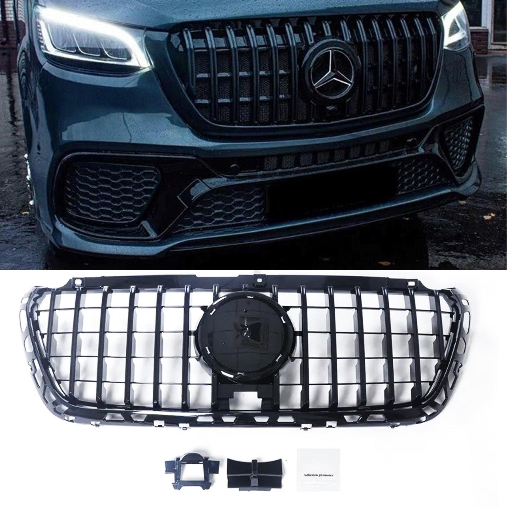 Mercedes Sprinter W907 2018+ - Gloss Black GT Panamericana Front Grill - TMC Motorsport