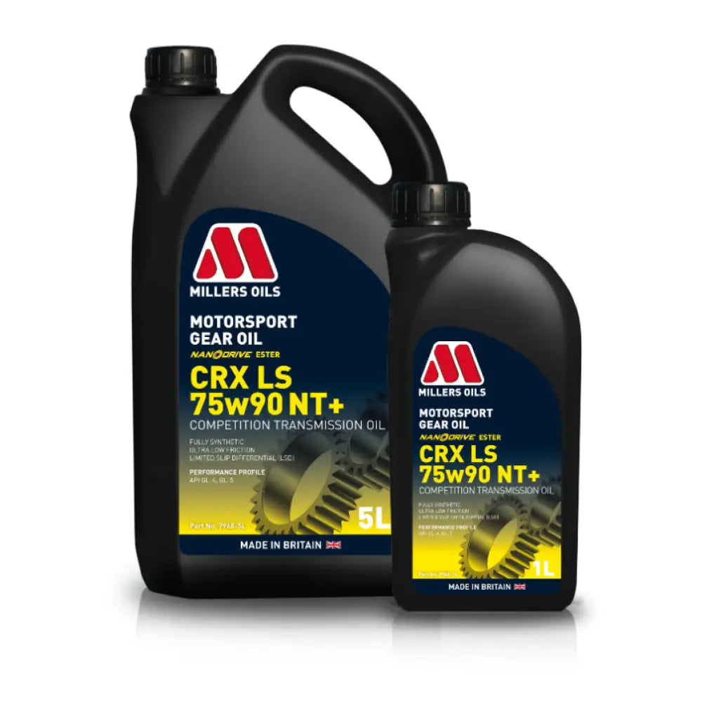 Millers Motorsport CRX LS 75w90 NT+ Fully Synthetic Transmission Oil - TMC Motorsport