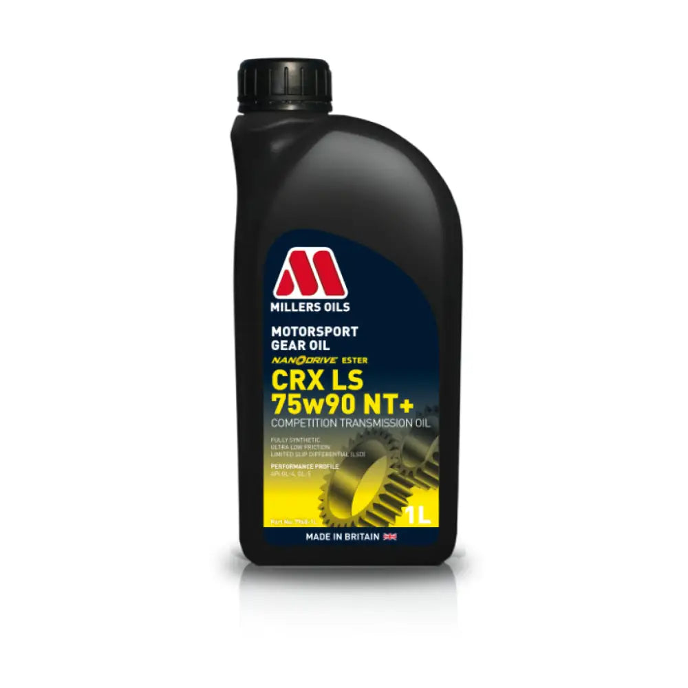 Millers Motorsport CRX LS 75w90 NT+ Fully Synthetic Transmission Oil - TMC Motorsport