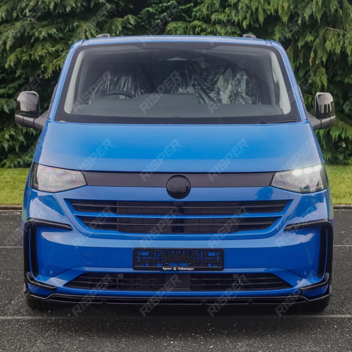 Mirror Cap Replacement Covers In Gloss Black For Volkswagen Transporter T7 2025+