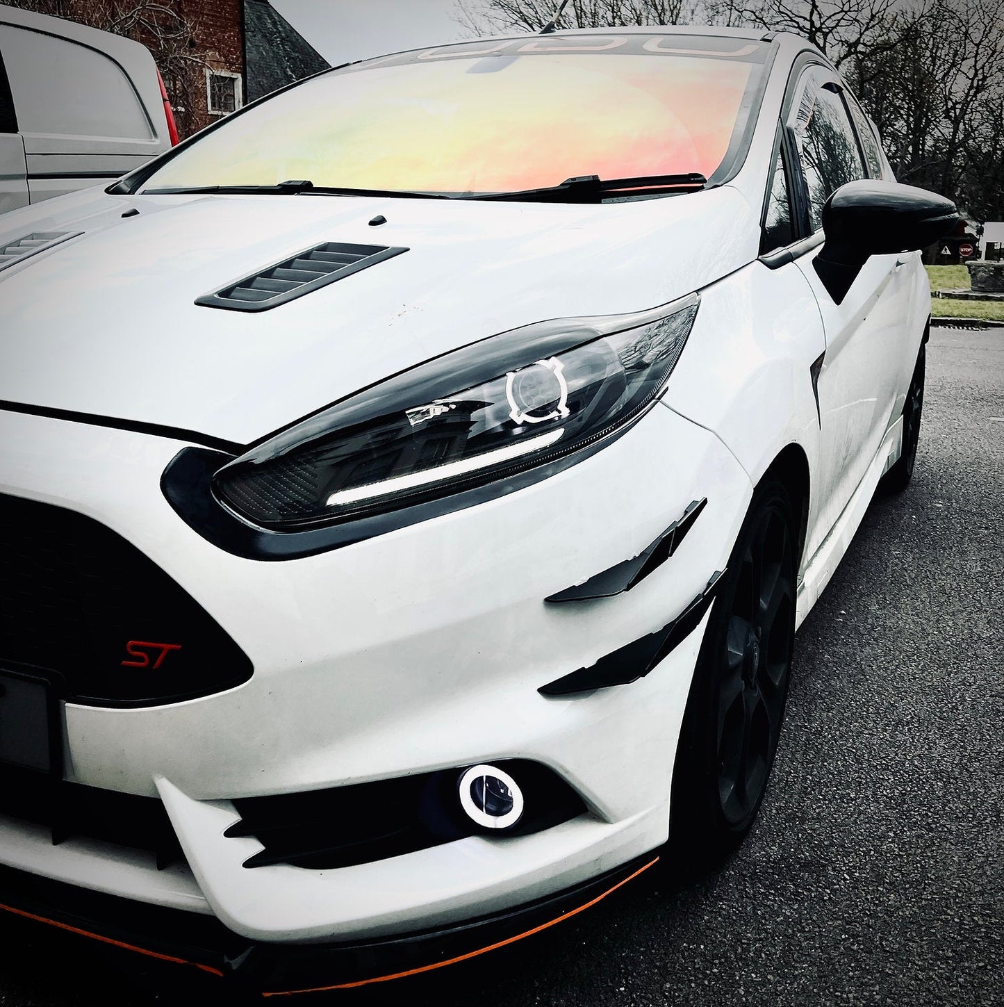 Ford Fiesta MK7.5 ST180 - Ally-Aero Front Bumper Canards - TMC Motorsport