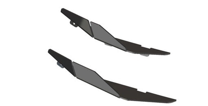 Ford Fiesta MK7.5 ST180 - Ally-Aero Front Bumper Canards - TMC Motorsport