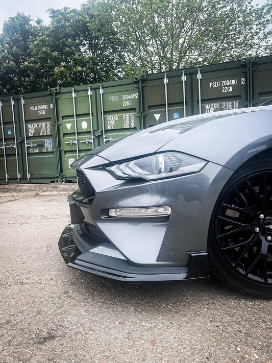 Ford Mustang 5.0L GT Facelift - Front Splitter Fins - TMC Motorsport