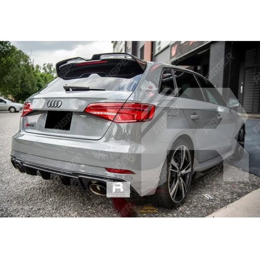 Oettinger Style Gloss Black Rear Spoiler For Audi A3 8V Hatch 2014-2020