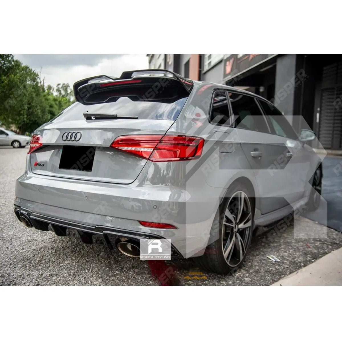 Oettinger Style Rear Spoiler In Gloss Black For Audi A3 8V Hatch 2014-2020