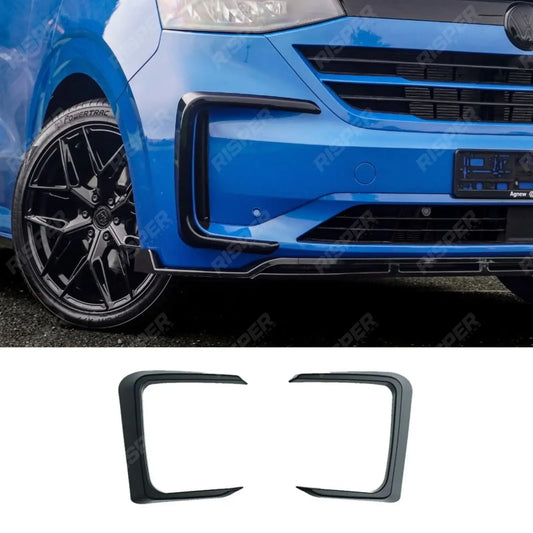 Outer Canard Loops In Gloss Black For Volkswagen Transporter T7 2025 on
