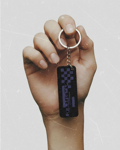 Genuine Abarth Purple Silicone Keyring