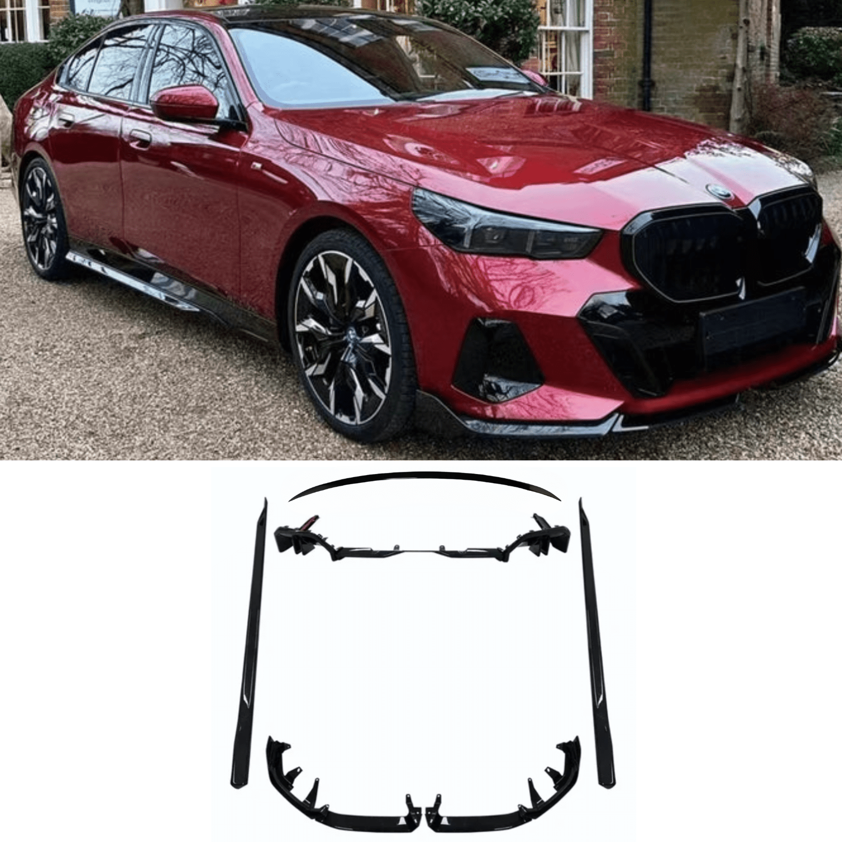 Bmw 5 Series G60 2024 On M Sport Aero Kit In Gloss Black - TMC Motorsport