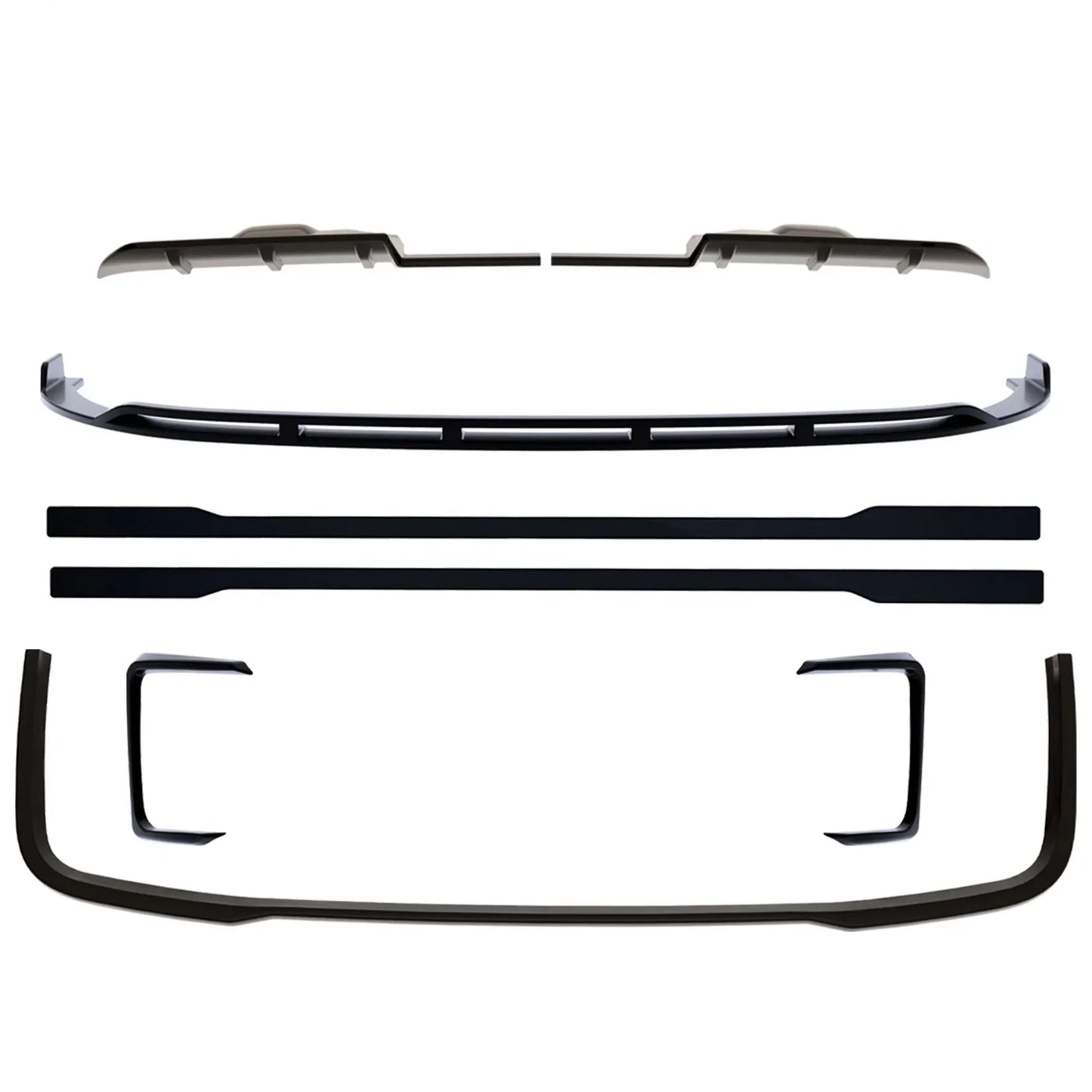 Volkswagen Transporter T7 LWB 2025 on V2 Premium Aero Kit In Gloss Black - TMC Motorsport