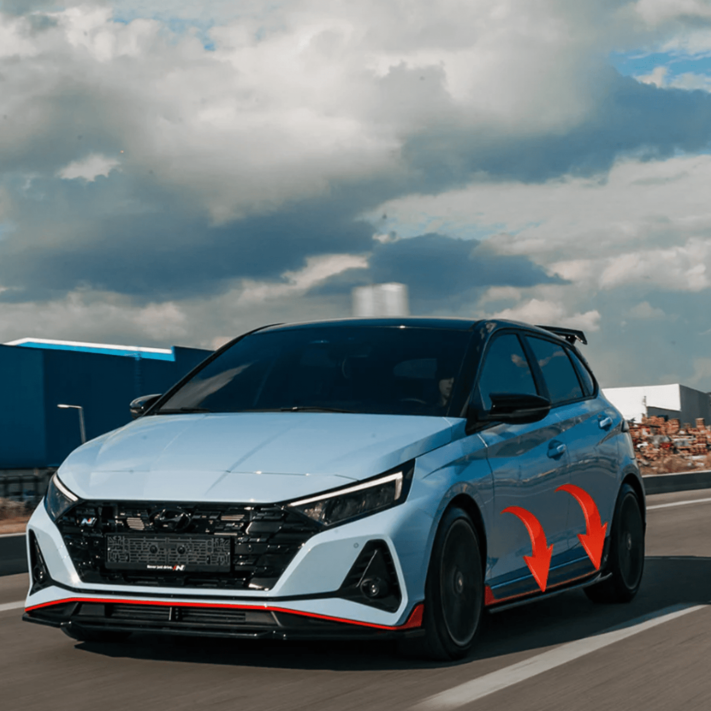 Hyundai I20 N Mk3 2020+ Side Skirts In Gloss Black (2 Pcs) - TMC Motorsport