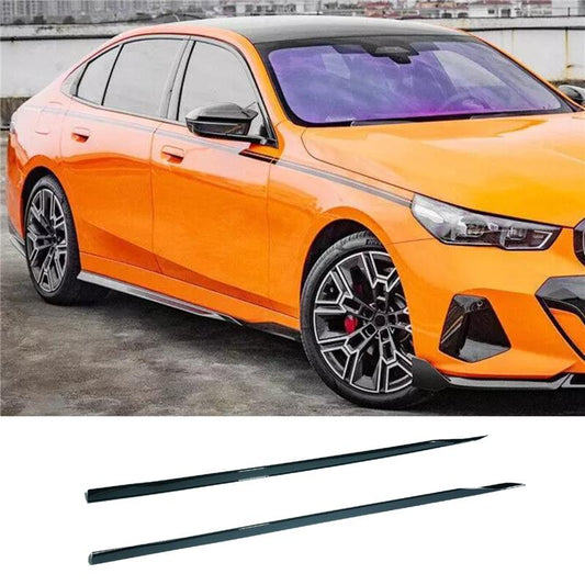 BMW 5 Series G60 2024 ON M Sport Side Skirts In Gloss Black - TMC Motorsport