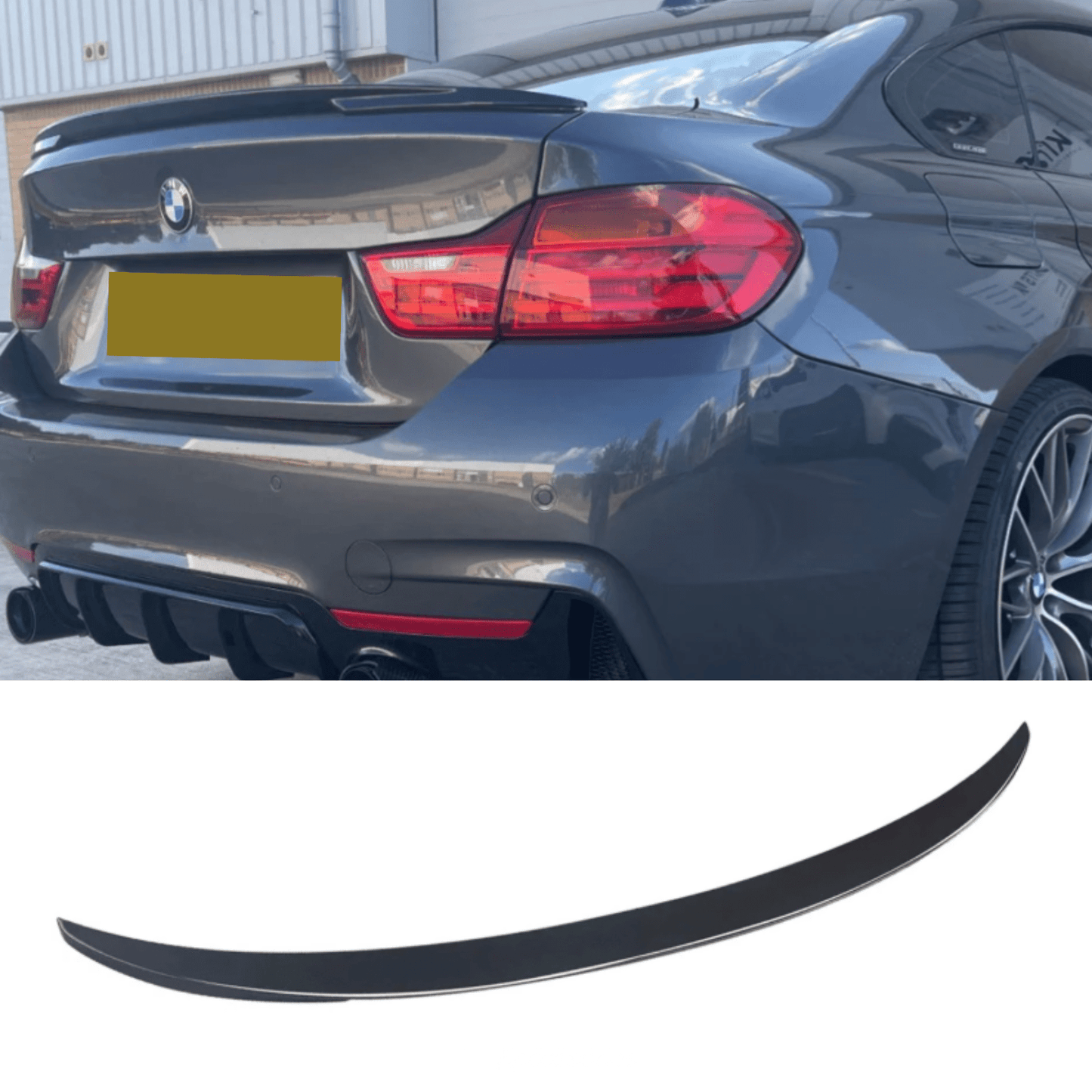 BMW 4 Series F36 2014-2020 Gran Coupe - MP Style Rear Spoiler In Matt Black - TMC Motorsport