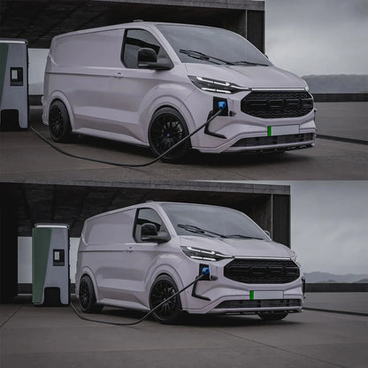 Ford Transit Custom MK2 2024 on PHEV Full Low Line Aero Kit In Gloss Black - TMC Motorsport
