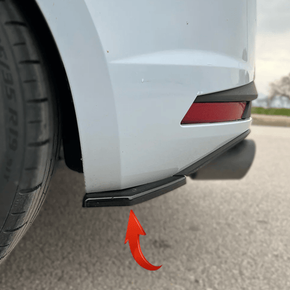 Seat Leon Mk3 Fr / Cupra 2012-2016 Risper Bumper Corner Splitters In Gloss Black - TMC Motorsport