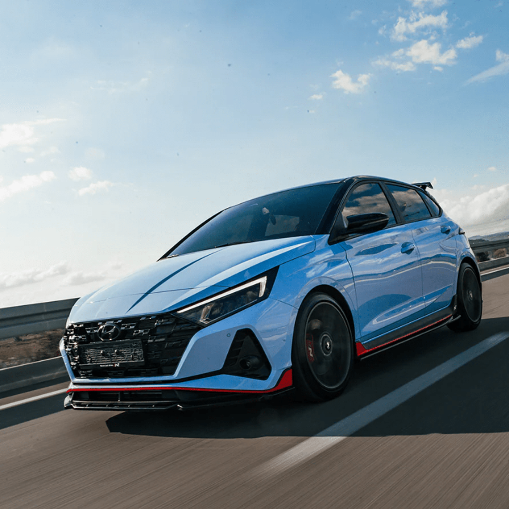 Hyundai I20 N Mk3 2020+ Front Splitter In Gloss Black - TMC Motorsport