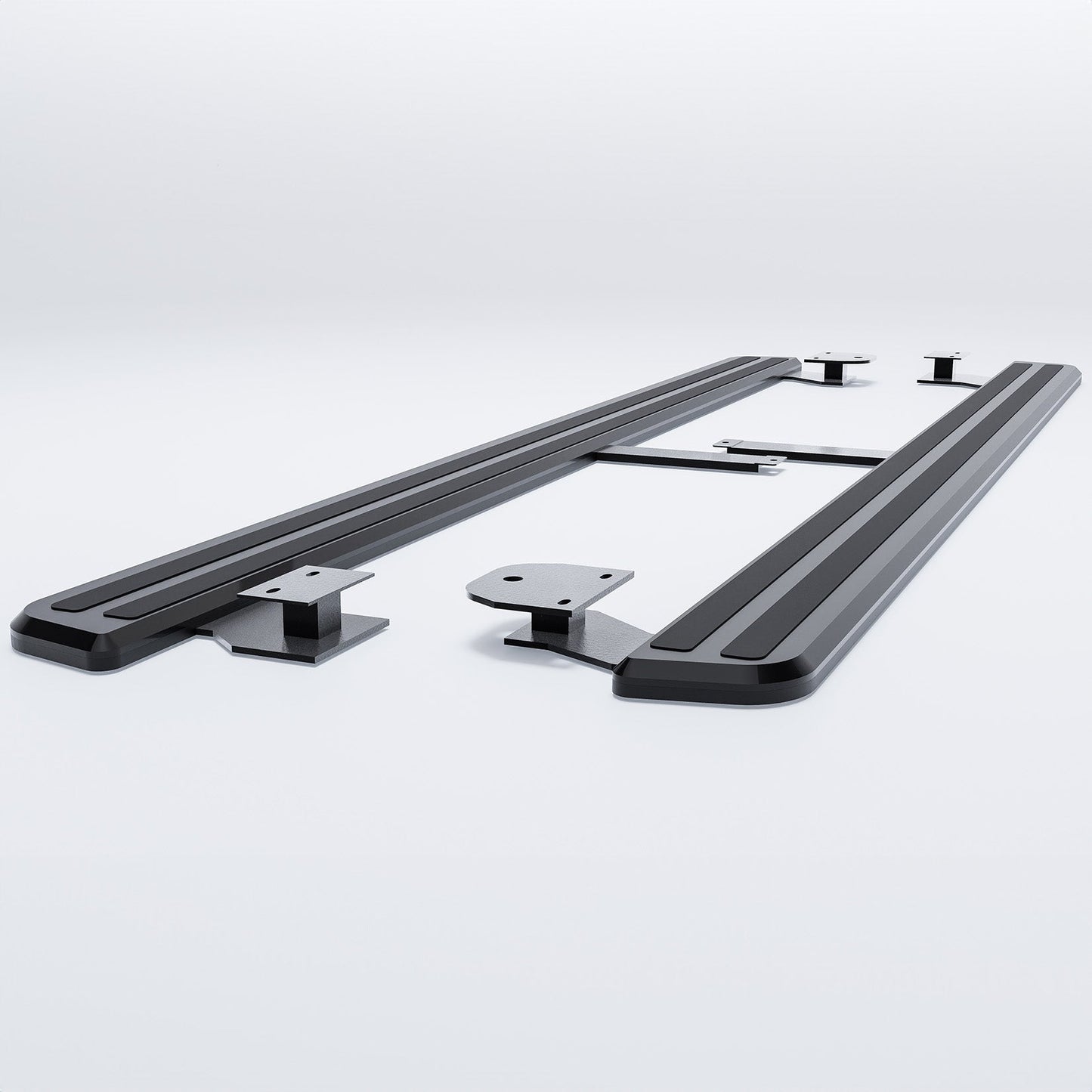 Audi Q7 2016 On Oe Style 2 Running Boards All Black- Pair - TMC Motorsport