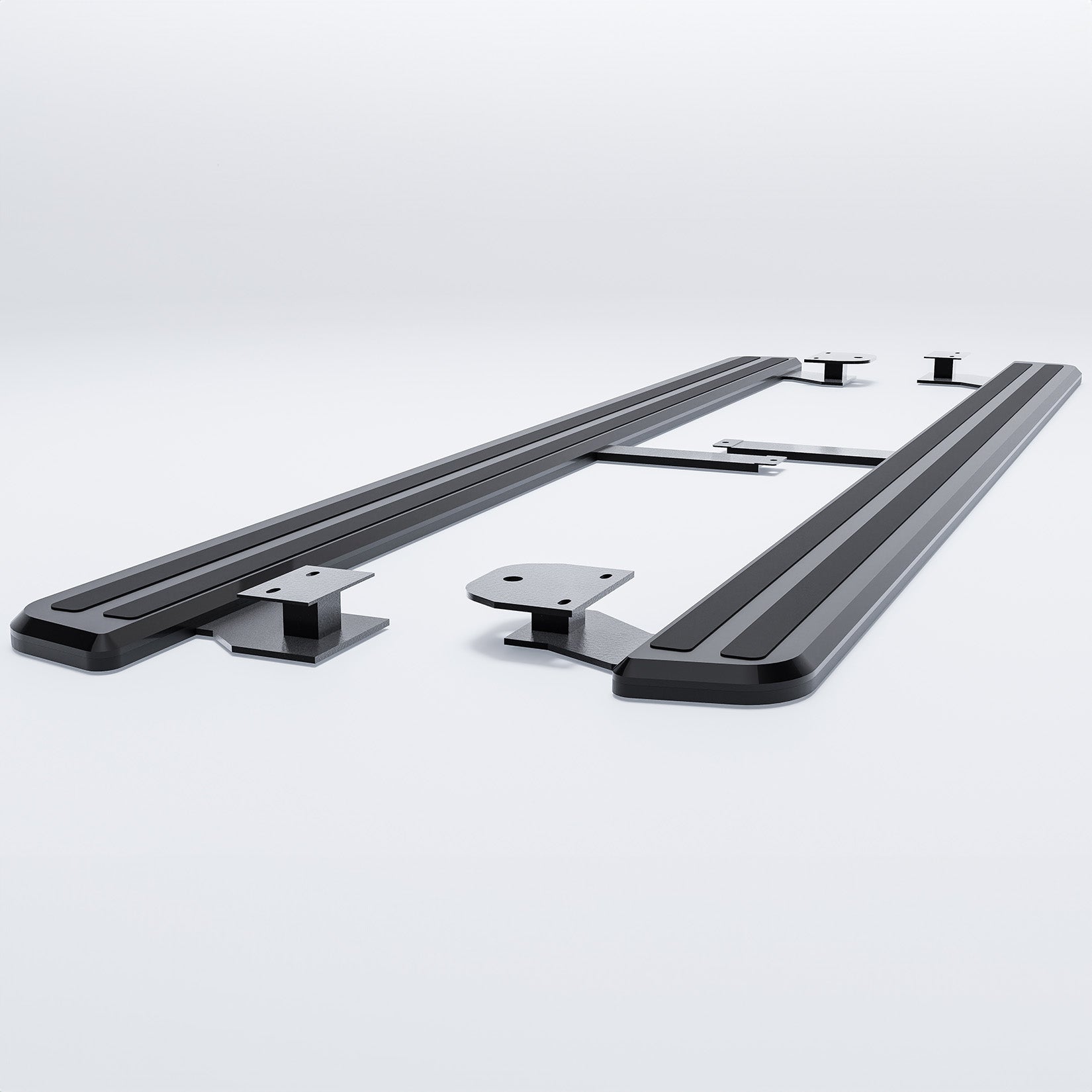 Audi Q7 2016 On Oe Style 2 Running Boards All Black- Pair - TMC Motorsport