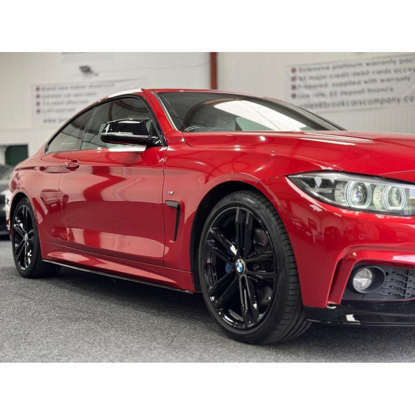 BMW 4 Series M Sport Side Skirt Splitters - F32/F36 - Gloss Black - TMC Motorsport