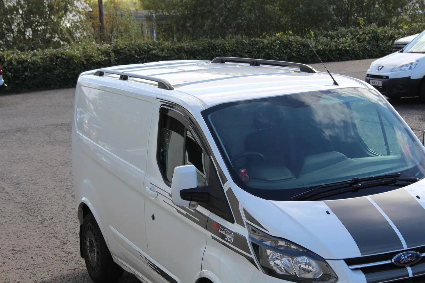 Ford Transit Custom 2013 - 2024 - Lwb Aluminium Roof Bars - Black - TMC Motorsport