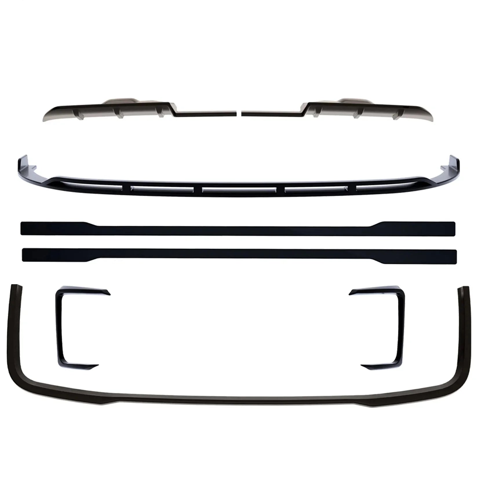 Volkswagen Transporter T7 SWB 2025 on V2 Premium Aero Kit In Gloss Black - TMC Motorsport