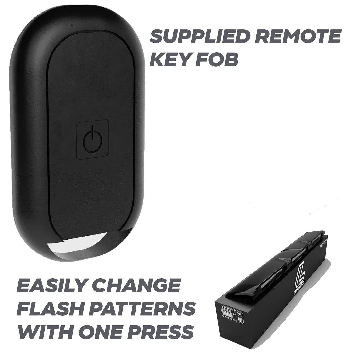 Volkswagen Transporter T7 2025 on Luminex Roof Light Pod With Amber Strobe Gloss Black - TMC Motorsport