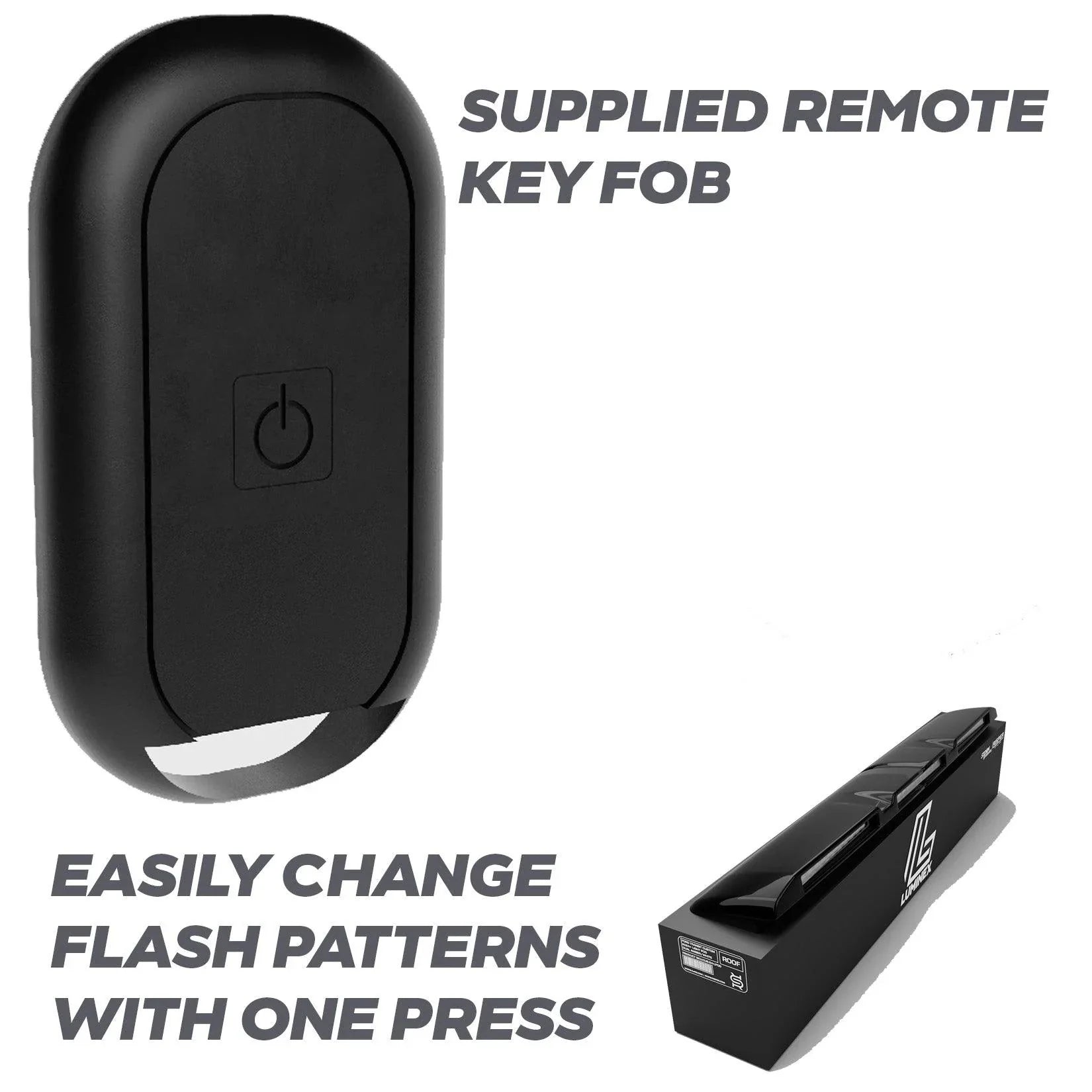 Volkswagen Transporter T7 2025 on Luminex Roof Light Pod With Amber Strobe Gloss Black - TMC Motorsport