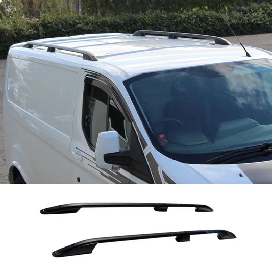 Ford Transit Custom 2013 - 2024 - Lwb Aluminium Roof Bars - Black - TMC Motorsport