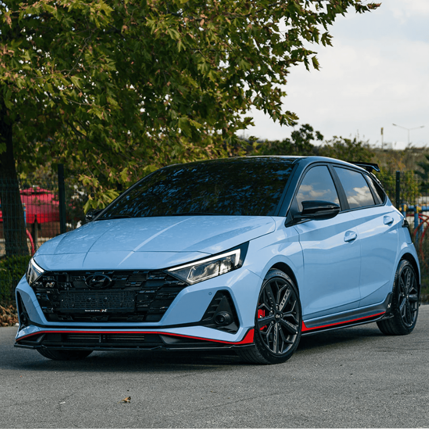 Hyundai I20 N Mk3 2020+ Front Splitter In Gloss Black - TMC Motorsport