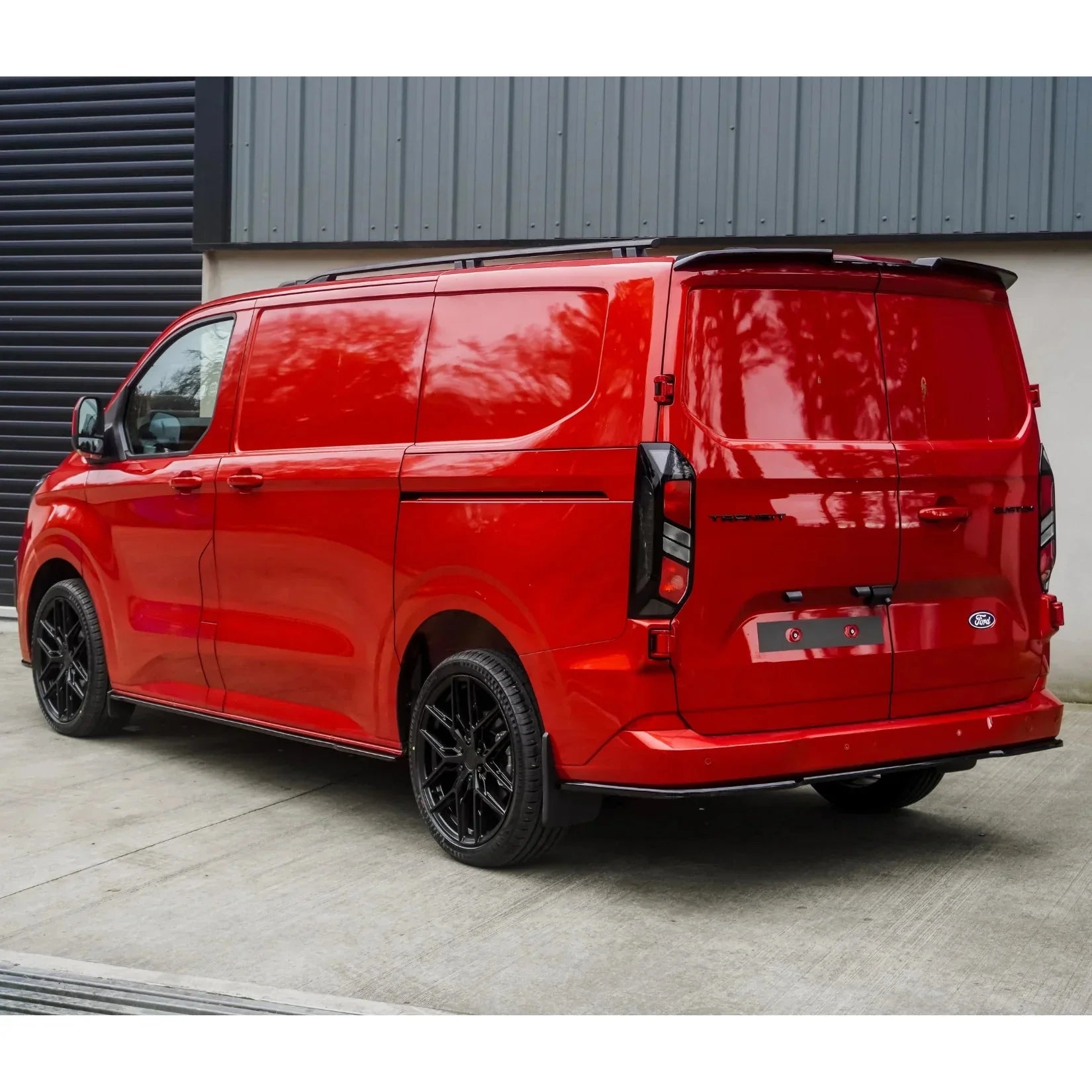 Ford Transit Custom MK2 2024 on PHEV Full Low Line Aero Kit In Gloss Black - TMC Motorsport