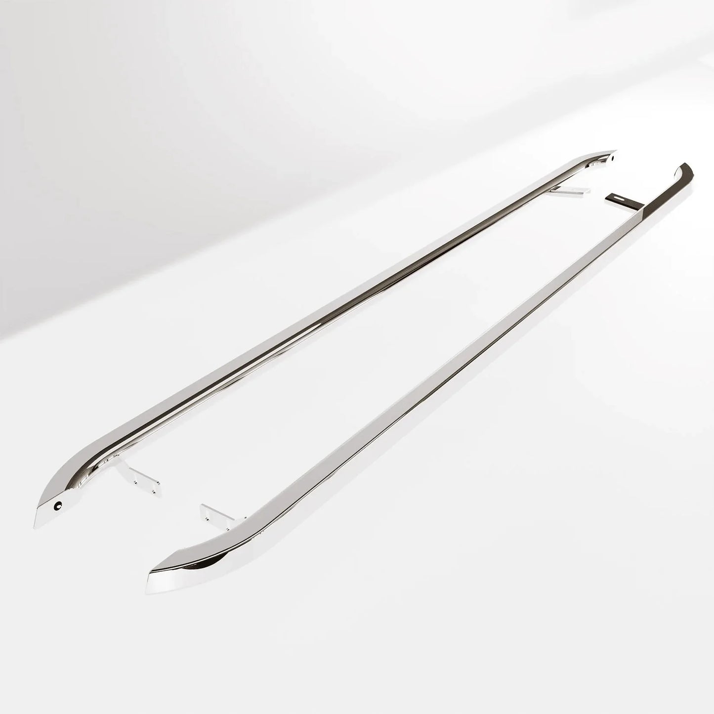 Volkswagen Transporter SWB T7 2025 On Trapezoid Side Bars In Stainless Steel - TMC Motorsport