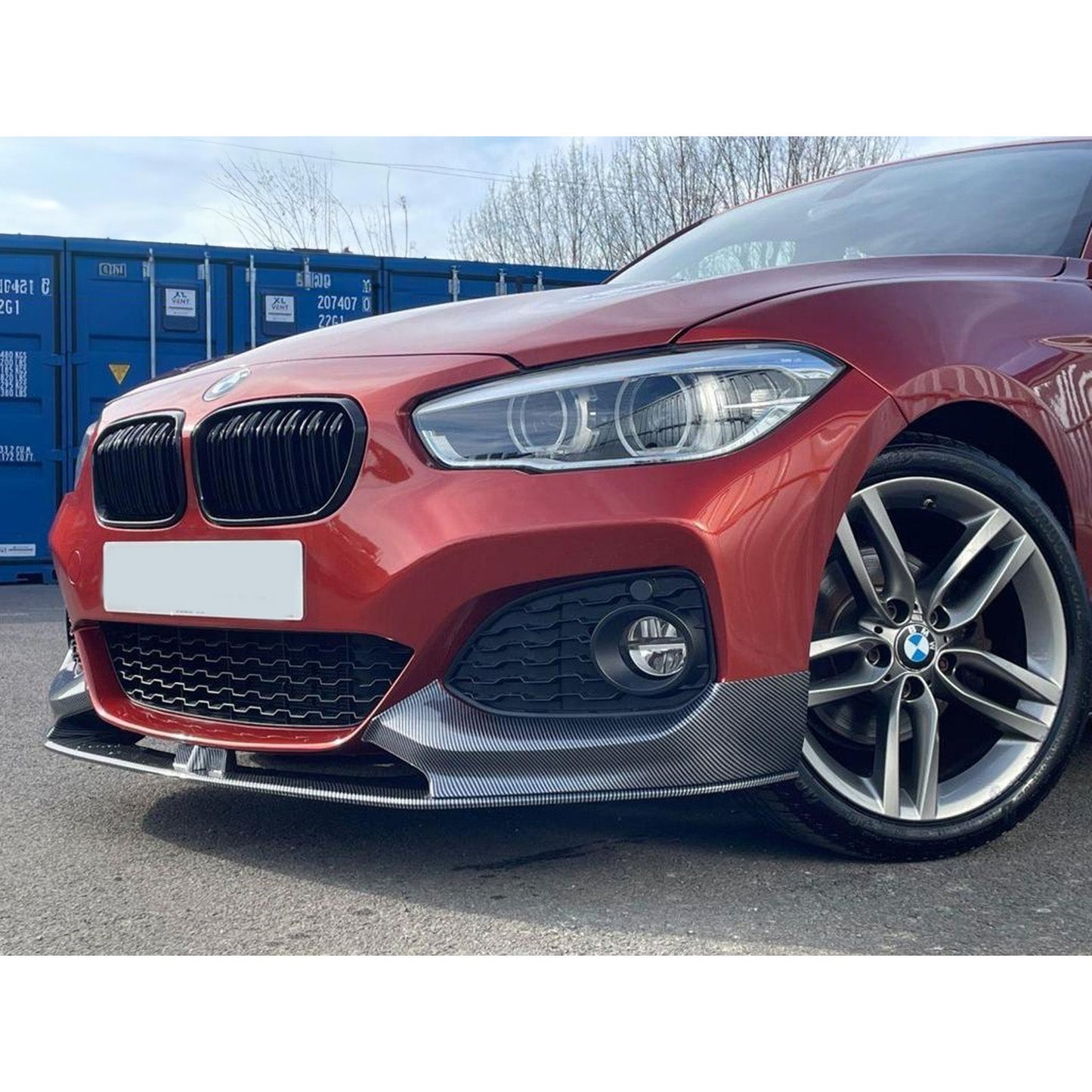 Bmw 1 Series F20 Lci - Front Splitter Lip M Sport In Carbon Look - TMC Motorsport