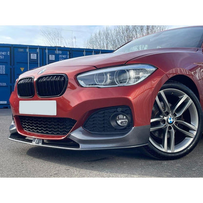 Bmw 1 Series F20 Lci - Front Splitter Lip M Sport In Carbon Look - TMC Motorsport