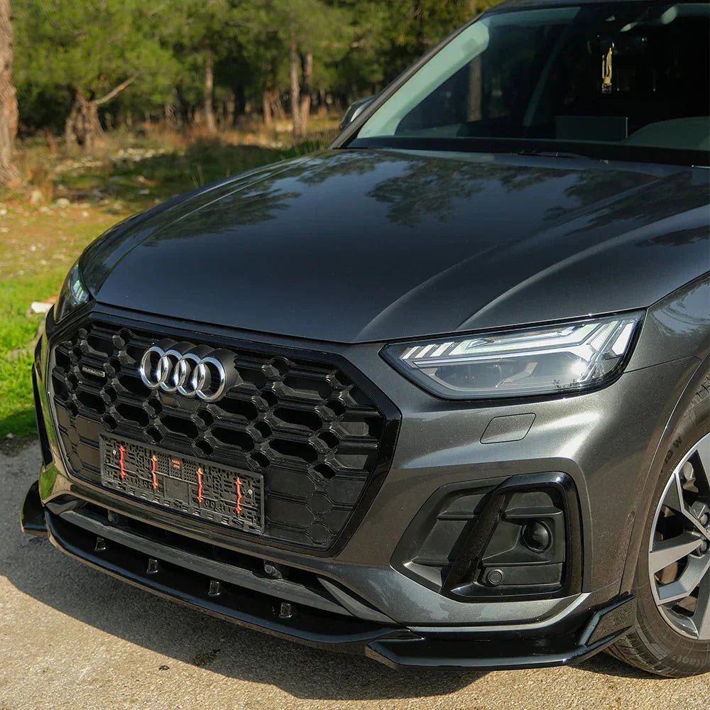 Audi SQ5 / Q5 S-Line Mk2 Facelift 2020-2024 Front Splitter In Gloss Black - TMC Motorsport