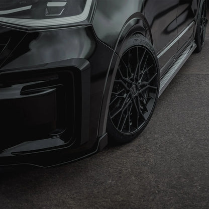 Volkswagen Transporter SWB T7 2025 On Trapezoid Side Bars In Stainless Steel - TMC Motorsport