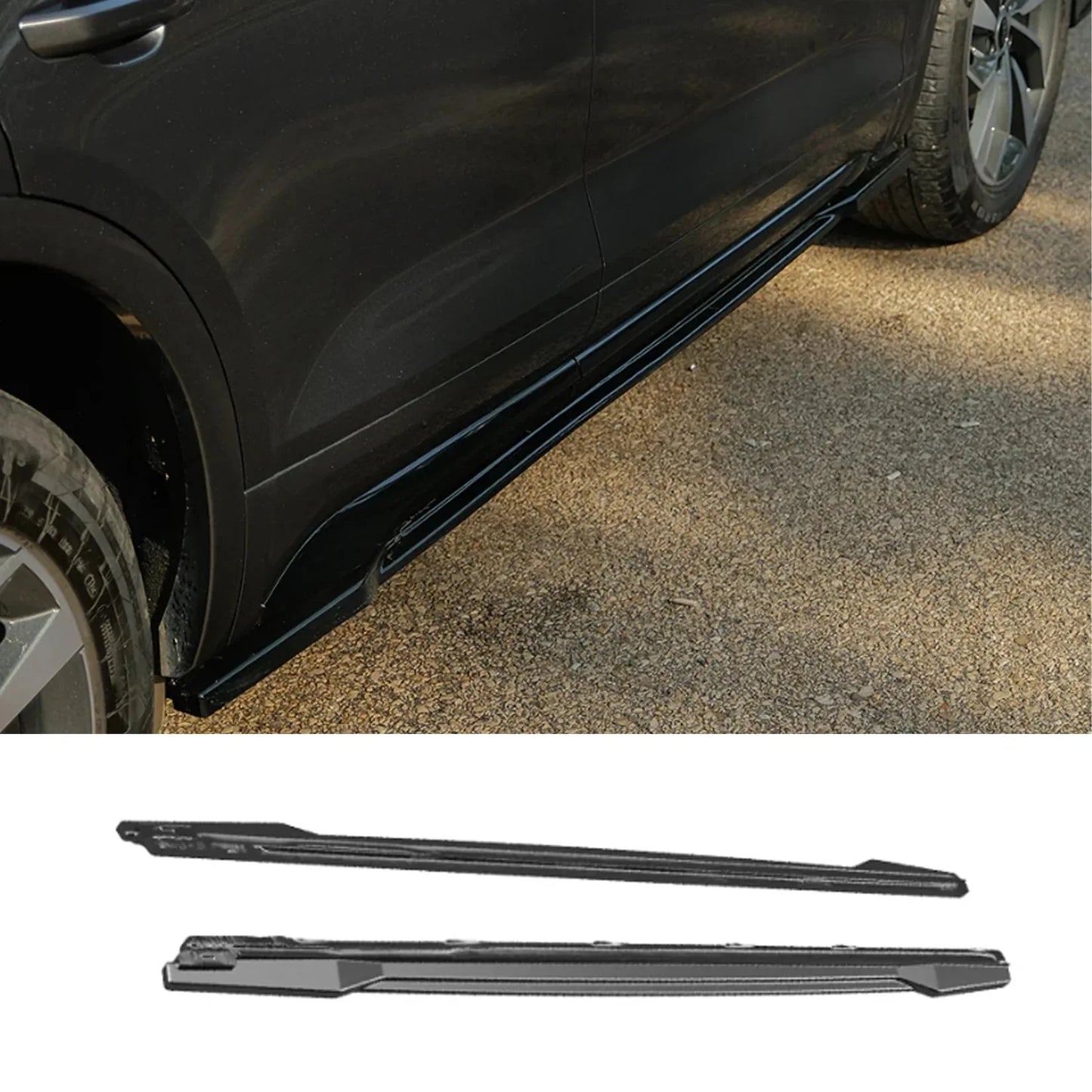 Audi SQ5 / Q5 S-Line Mk2 Facelift 2020-2024 Side Skirts In Gloss Black (2 Pcs) - TMC Motorsport