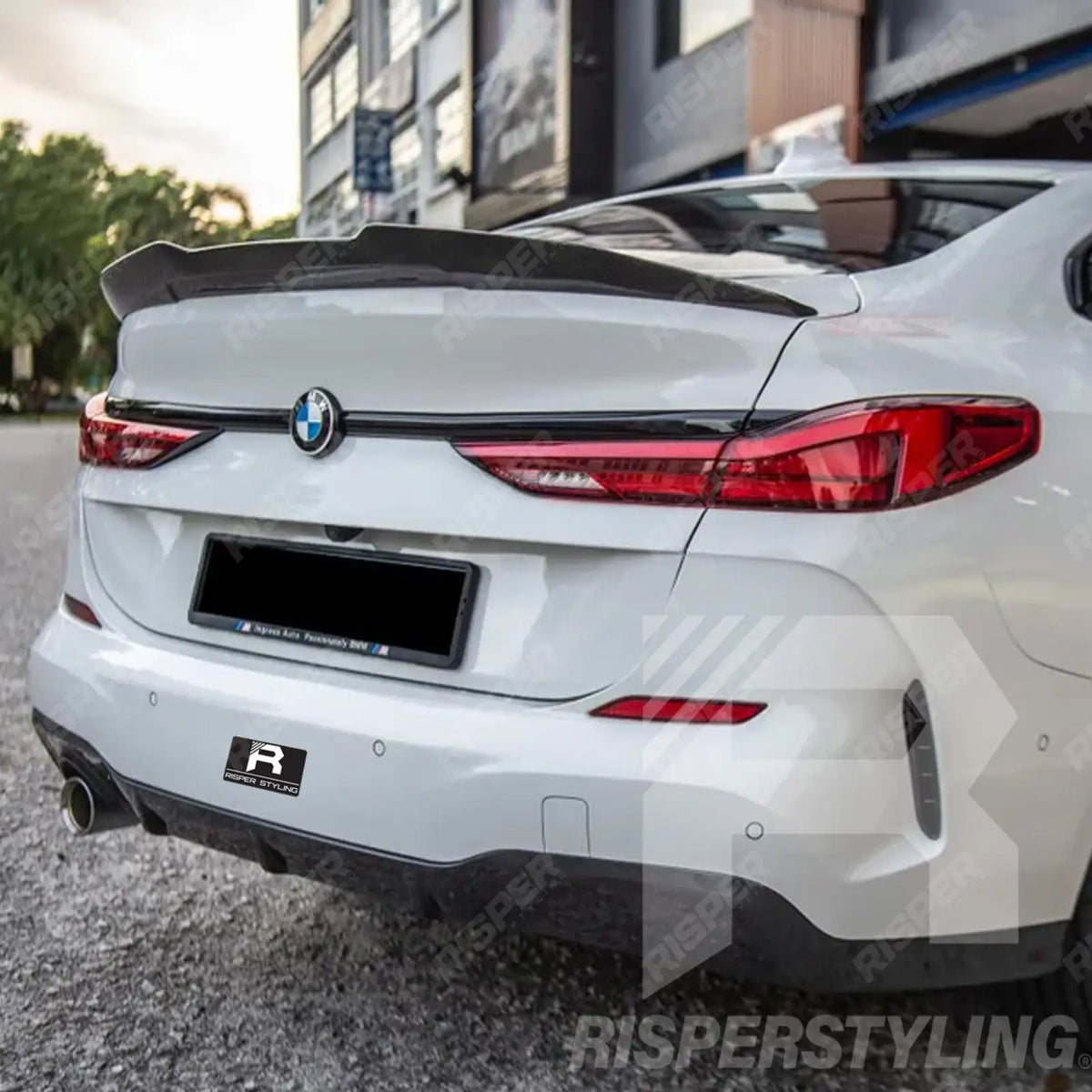 PSM Style Ducktail Spoiler In Gloss Black For BMW 2 Series F44 4 Door Gran Coupe
