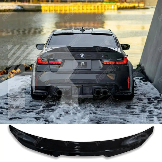 PSM Style Ducktail Spoiler In Gloss Black For BMW 3 Series G20 M3 G80 2018+