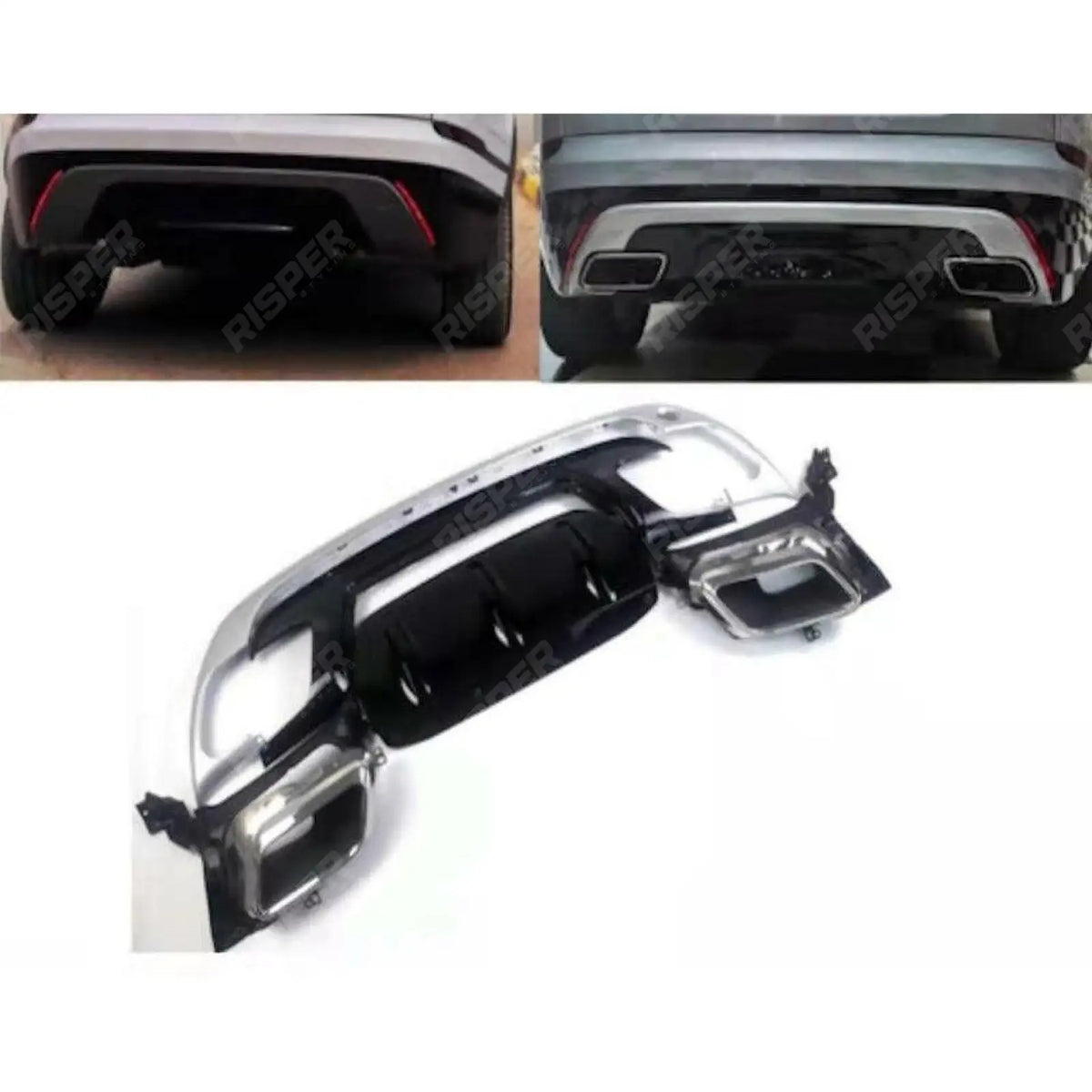 Dynamic Upgrade Kit Grille Side Vents Bumper Trims Black Silver For Range Rover Velar 2017 On - L560