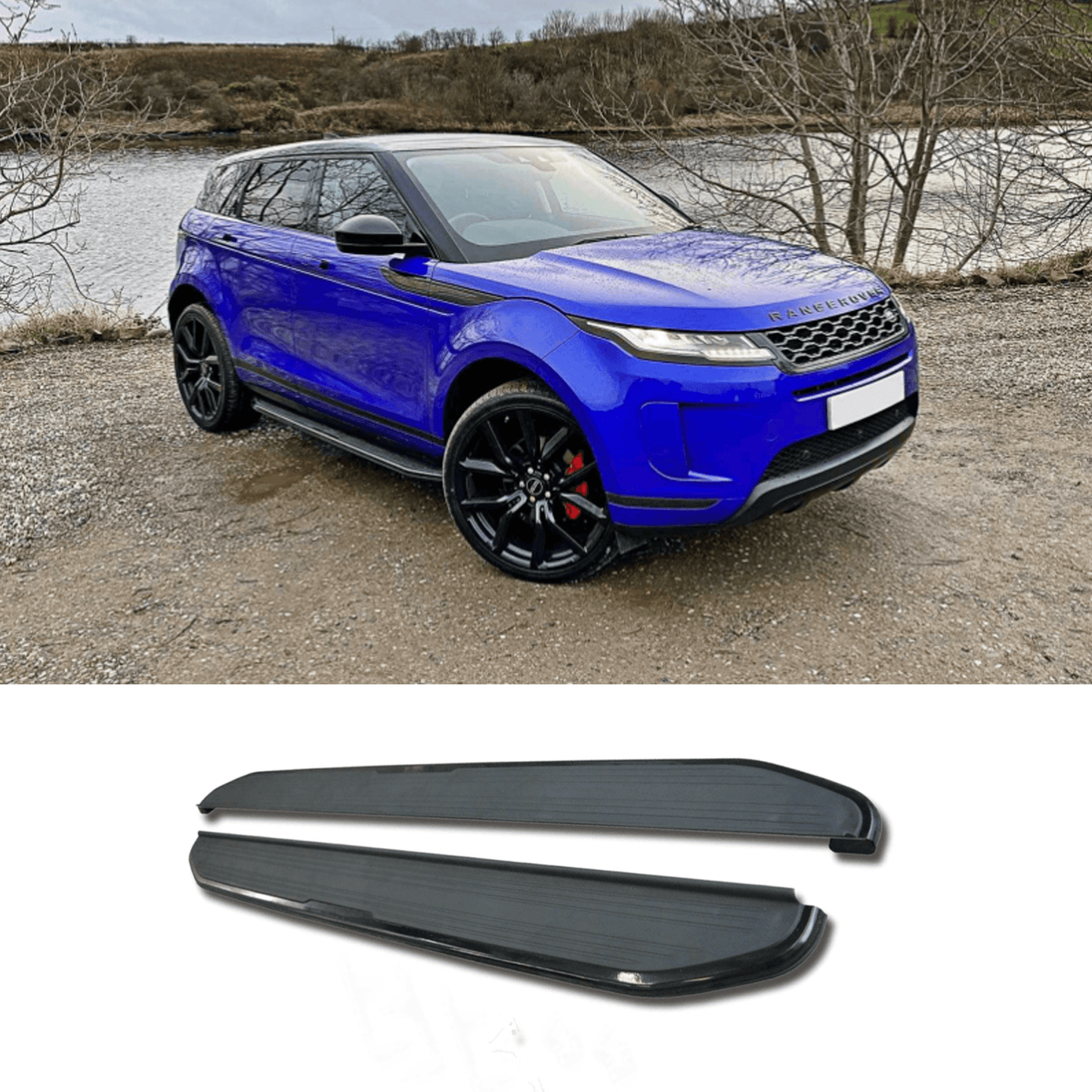 Range Rover Evoque 2018 On Oe Style Running Boards Black Side Steps - TMC Motorsport