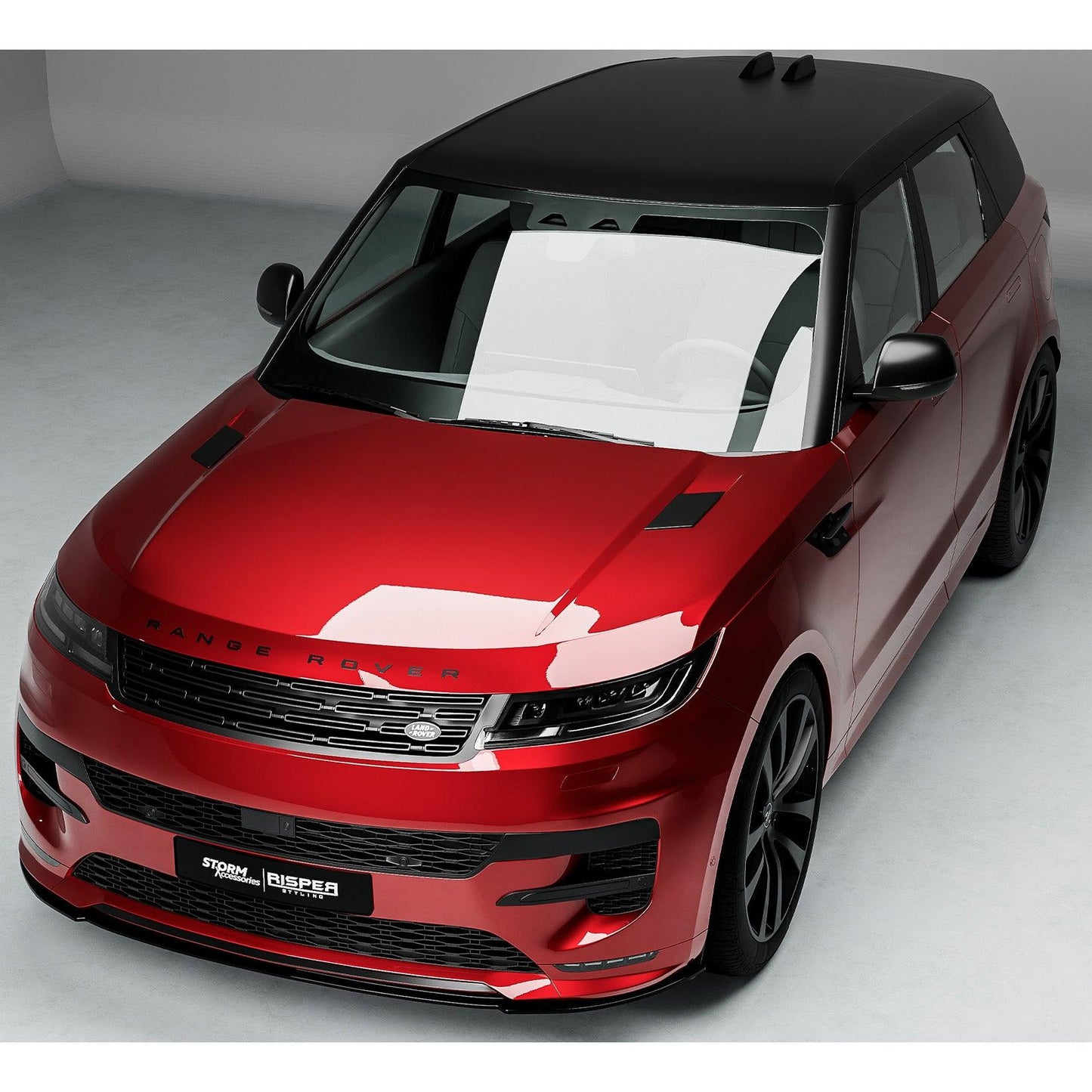 Range Rover Sport L461 2023+ SV Style Front Splitter Lip In Gloss Black - TMC Motorsport