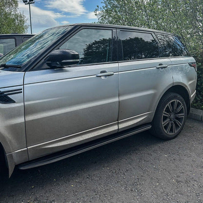 Range Rover Sport / Vogue / 2013 On Side Steps Running Boards Silver & Black - TMC Motorsport
